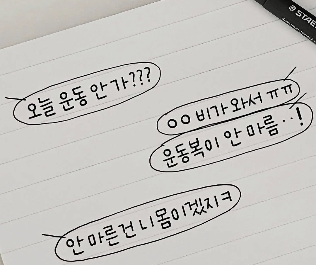 운동가기싫은게 아니야~~
