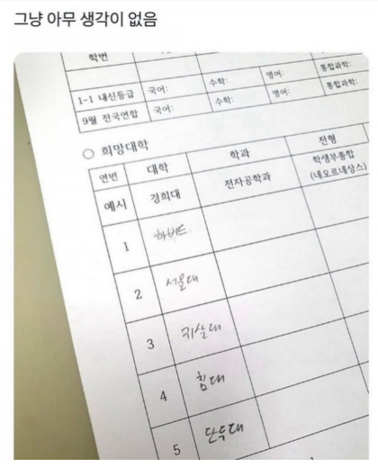 [펌]그냥 아무 생각이 없음